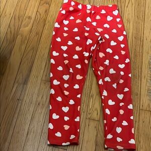 Heart “Valentine’s Day” leggings fleece inside